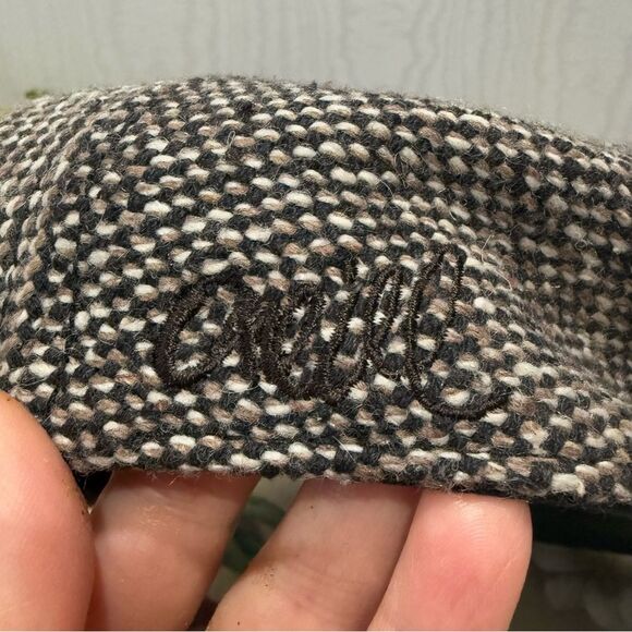 Vintage O”Neill Wool Blend Tweed Brown Newsboy Cap Hat - Picture 6 of 16